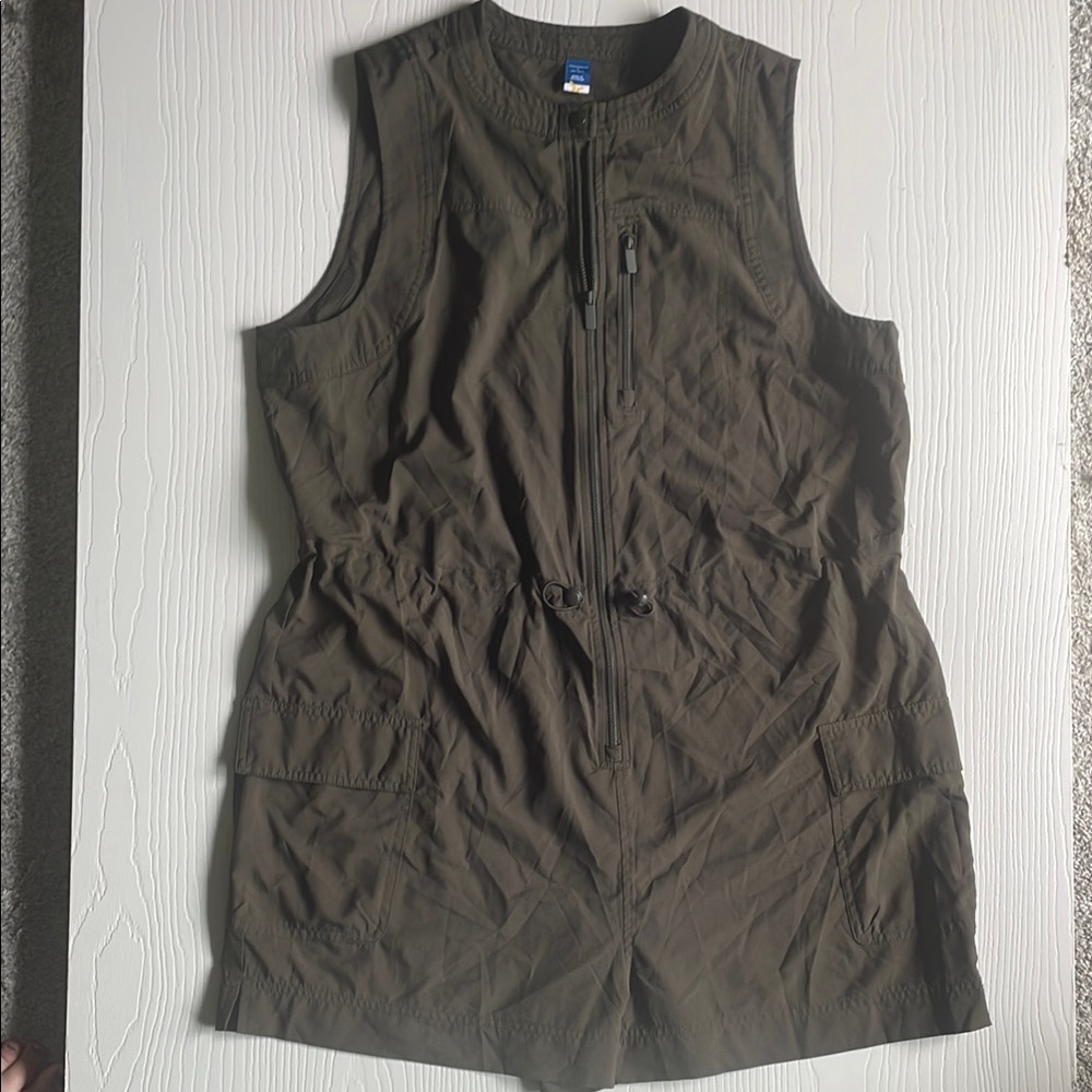 Old Navy Stretchtec Olive Green Romper